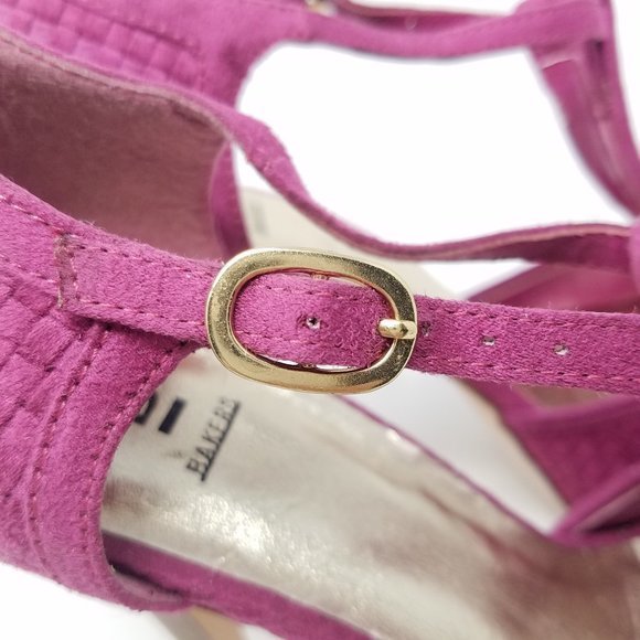 Bakers‎ shoe SHANEL pink peep-toe heels 8B - Picture 5 of 10